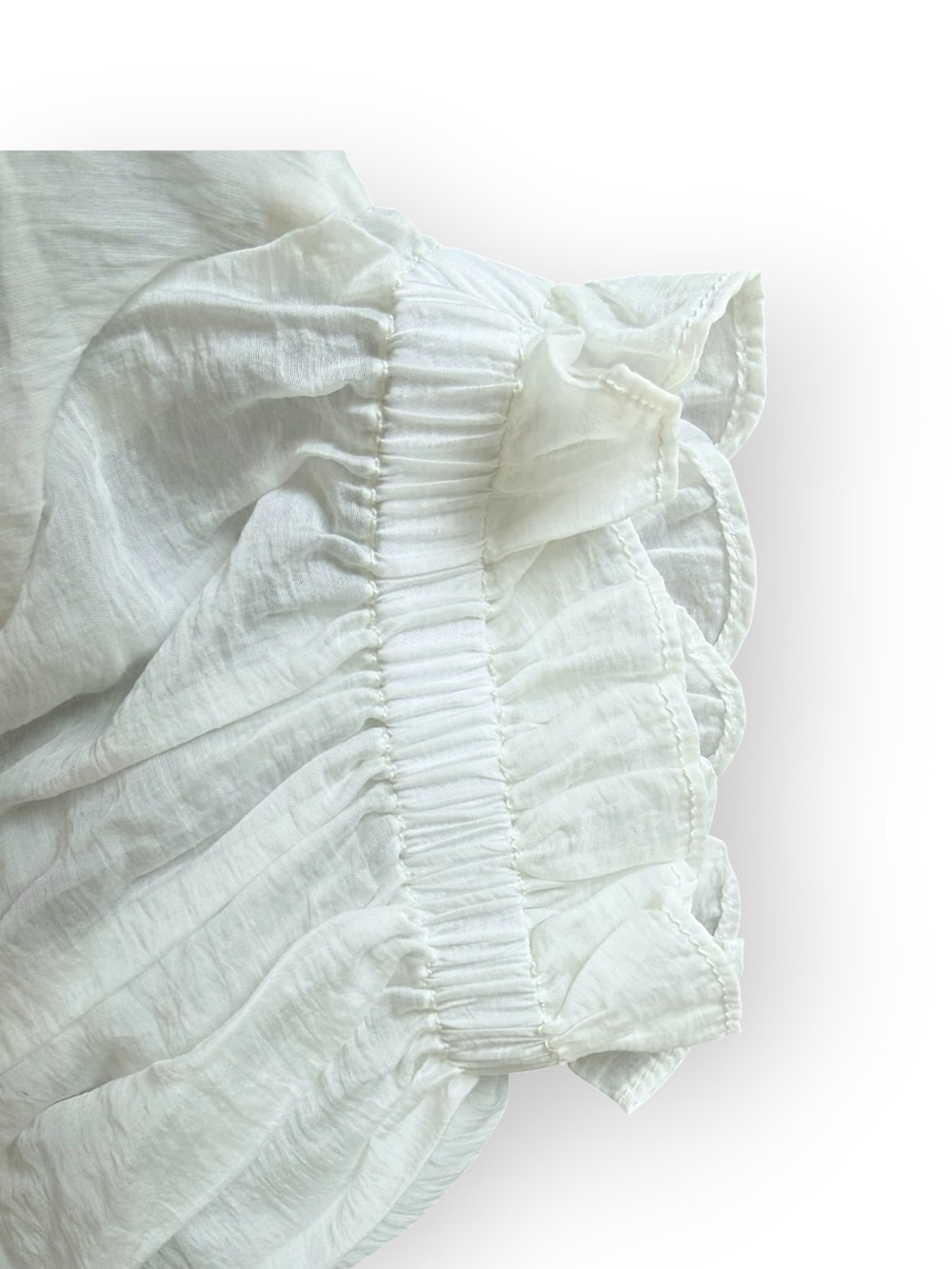 Pilcro White womens Ruffle-Sleeve shirt - NWT - Picture 4 of 4